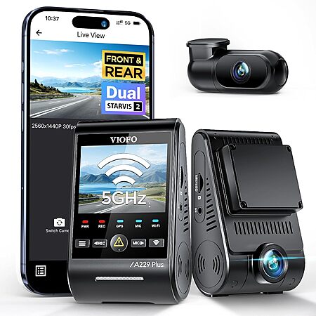 VIOFO Dash Cams: A229 Plus Dual STARVIS 2 Sensors & Voice Control $159.99 & Many More + Free Shipping