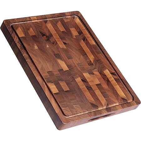 17" x 13" THETCHRY Double Sided Walnut Wood Cutting Board w/ Beeswax Paste & Oil Brush $28.19 + Free Shipping