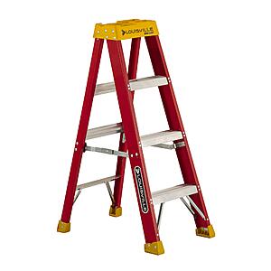 Louisville Ladder 4-Foot Fiberglass Step Ladder, 300-Pound Load Capacity, Type IA, L-3016-04 $70.95