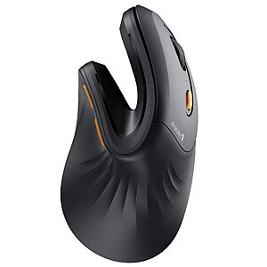 ProtoArc EM11 NL Wireless Ergonomic Vertical Mouse, Rechargeable, Black $22.98