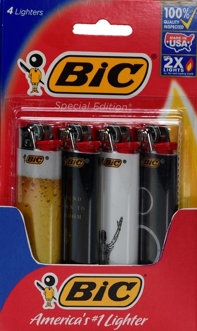 Four Pack Bic-Lighters @ Wal-Mart YMMV $1
