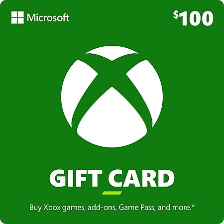 $100 Microsoft Xbox eGift Card (Email Delivery) $85 & More
