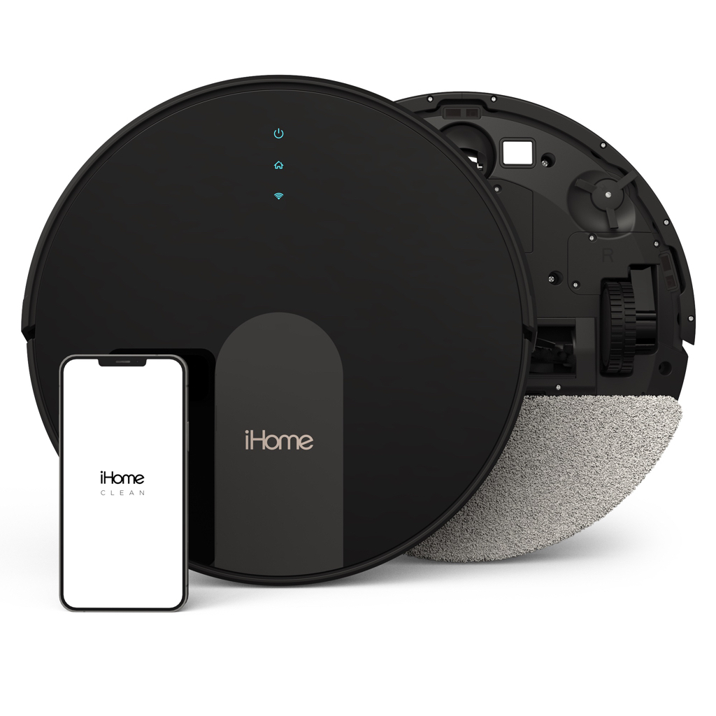 iHome AutoVac Eclipse G 2-in-1 Robot Vacuum and Mop with Homemap Navigation, Ultra Strong Suction Power, Wi-Fi/App Connectivity - $99.00