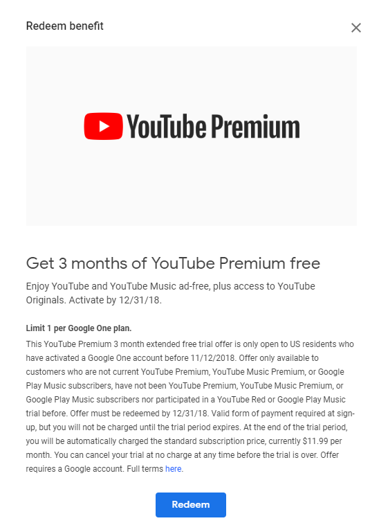 Google One Users Get 3 Months Youtube Premium Free Slickdeals Net