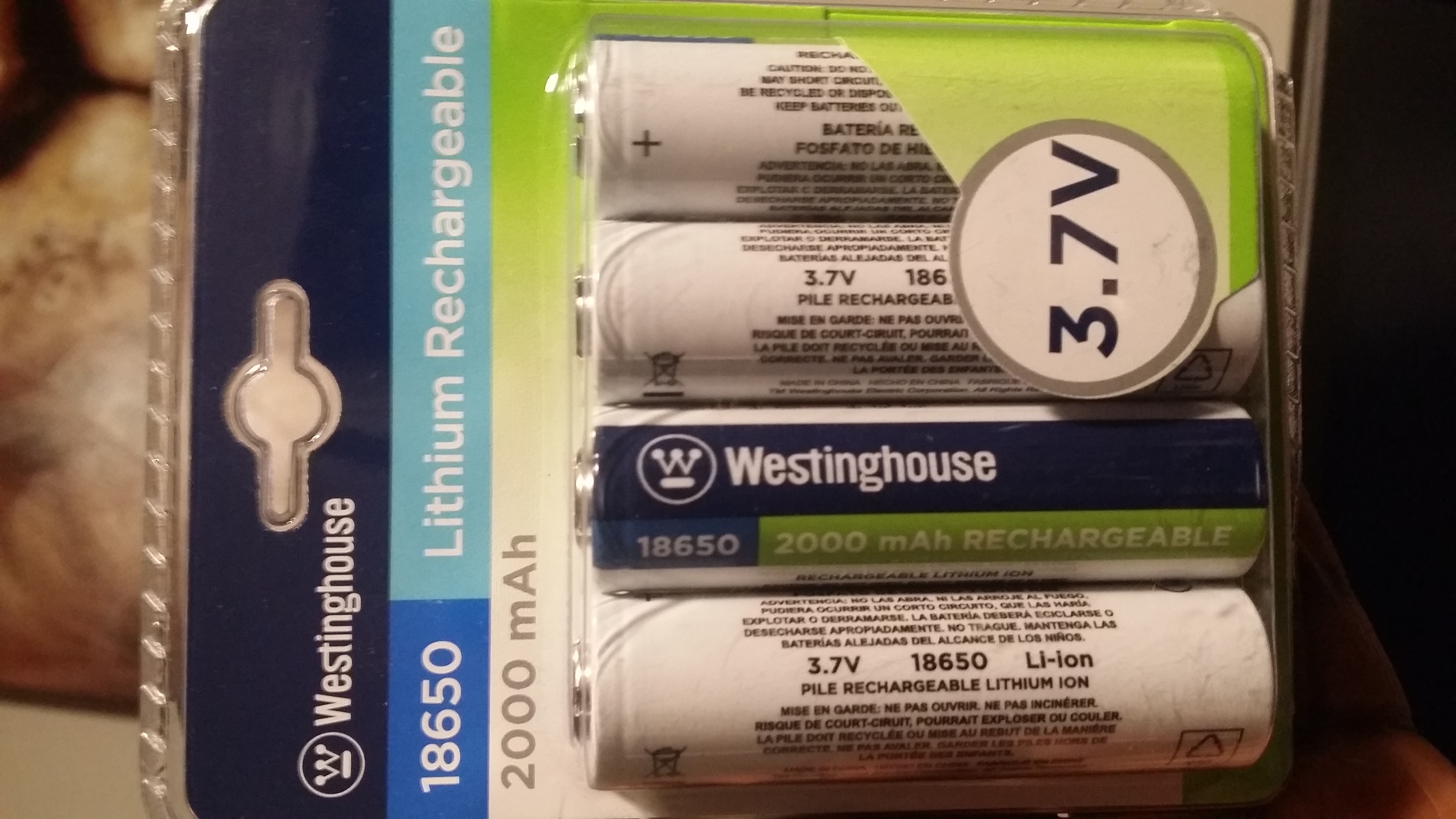 4x Rechargeable Lithium Batteries 18650 Bm Ymmv Walmart 4 Page