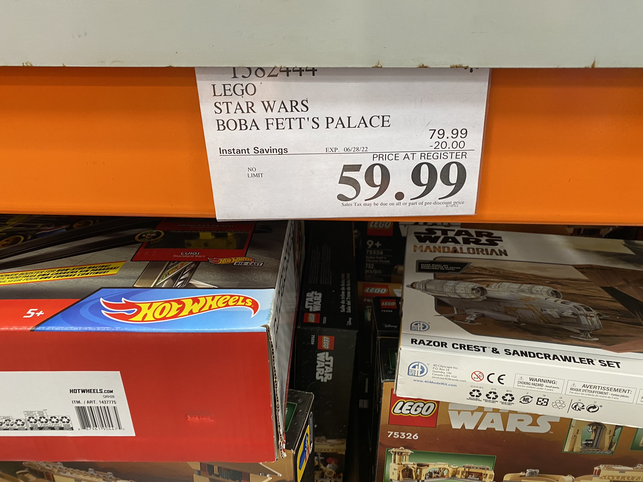 YMMV - Costco Members: 732-Piece Lego Star Wars Boba Fett’s Throne Room $59.99