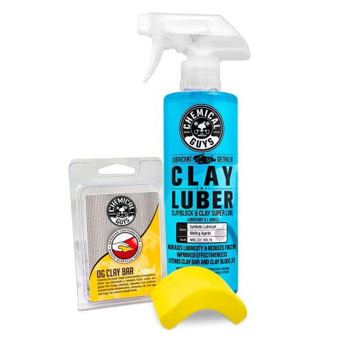 Chemical Guys Clay Bar & Lubber Synthetic Lubricant Kit $13.99