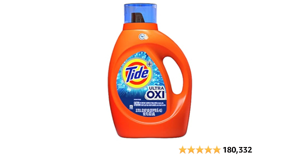 Tide Ultra Oxi Laundry Detergent Liquid Soap, High Efficiency (He), 59 Loads, 92 Fl Oz (Pack of 1) - $8.84
