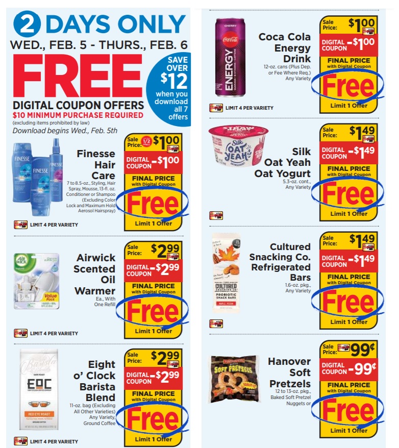 Shoprite February 5 6 Only 7 Free Items With 10 Purchase