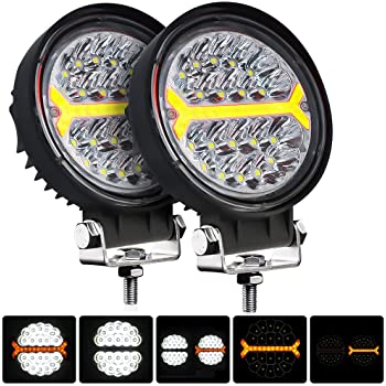 Hikari Round 4.5 Inch, Off Road/Fog lights  - 5 light modes $18.49 after coupon Amazon