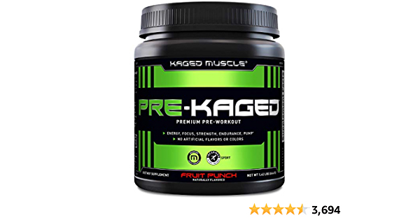 Pre Workout Powder; KAGED MUSCLE Preworkout for Men & Pre Workout Women, Delivers Intense Workout Energy, Focus & Pumps; One of the Highest Rated Pre-Workout Supplements, - $25.28