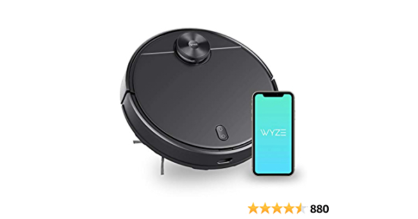 WYZE Robot Vacuum with LIDAR Mapping Technology, 2100Pa Suction, No-go Zone, Wi-Fi Connected, Self-Charging, Ideal for Pet Hair, Hard Floors and Carpets - $219