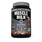 Muscle Milk Pro Series Protein Powder 50g Protein (2 scoops) 2.54 Pound [Knockout Chocolate] - $10.71 w/ 15% S&amp;amp;S Amazon Prime FS