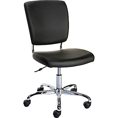 $49.99 Staples 27373 Nadler Luxura Office Chair, Armless, Black