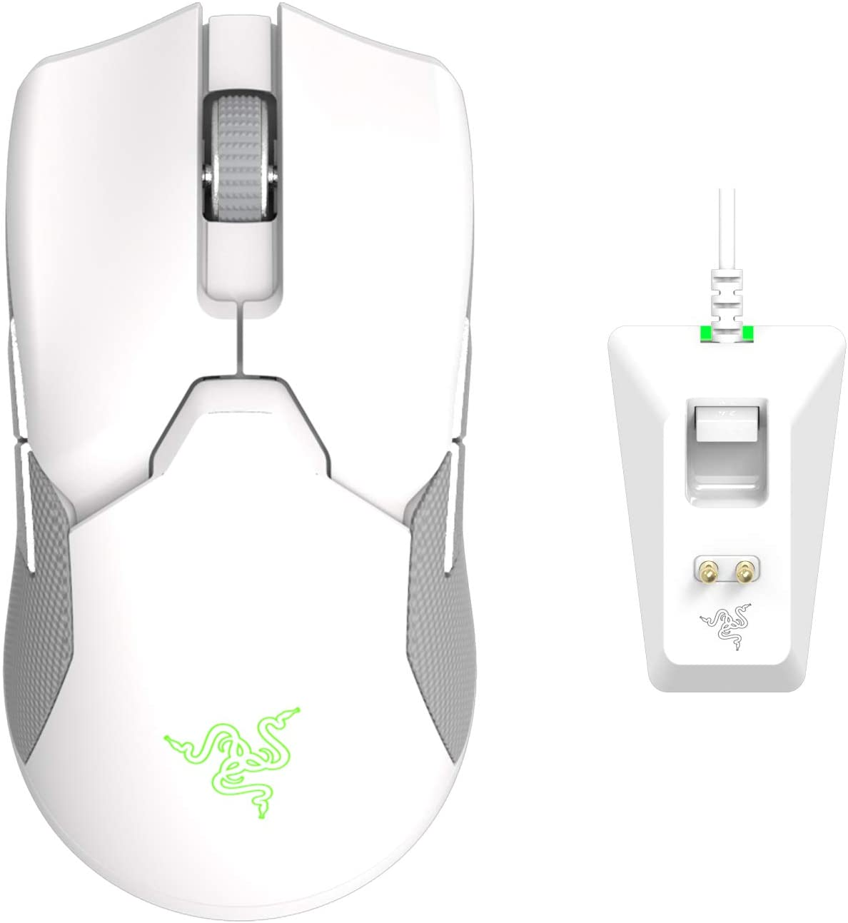 Amazon.com: Razer Viper Ultimate Lightest Wireless Gaming Mouse & RGB Charging Dock in Mercury White $99.99