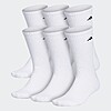 6-Pairs adidas Men's Athletic Cushioned Crew Socks (White) $7.20 ($1.20/pair) + Free Shipping