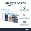5-Pack Amazon Basics Vacuum Compression Zipper Storage Bags w/ Hand Pump (Medium) $9 ($!.80/ea) + Free Shipping w/ Prime or on $35+