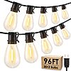 96-Ft Larkvue LED Outdoor Waterproof Patio  Shatterproof Hanging String Lights w/ 32 Dimmable 2700K Edison Bulbs $19.99 + Free S/H w/ Prime or on $35+