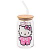 16-Oz Silver Buffalo Sanrio Hello Kitty Halloween Spooky Skeleton Glass Jar Tumbler w/ Bamboo Lid &amp;amp; Glass Straw $6.30 + Free S/H w/ Prime or on $35+