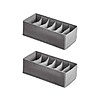 2-Pack Amazon Basics Underwear Dresser Drawer Organizers (Gray) $4.99 + Free Shipping w/ Prime or on $35+