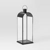 Threshold Metal Portable Lantern Tempered Glass Pillar Candle (Black) $15.99 + Free S/H