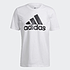 adidas Men's Essentials Single Jersey Big Logo Tee (White/Black) $7 + Free Shipping