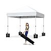 HarmonyHealth 10x10' Pop Up Canopy Tent Outdoor Canopy w/ Removable Sidewall (White) $53.99 + Free S/H