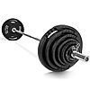 2&amp;quot; Fitvids Olympic Cast Iron Barbell Set w/ 300-Lbs Weight Plates &amp;amp; 7' Barbell $259.99 + Free Shipping