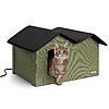 K&amp;amp;H Pet Products Extra-Wide Heated Cat House (Olive, 21.5&amp;quot;D x 26.5&amp;quot;W x 15.5&amp;quot;H) $55 + Free S/H