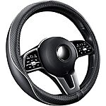 15&quot; GXT Steering Wheel Cover (Black, Universal Size Fits 14.5-15&quot;) $6.14 + Free Shipping w/ Prime or on $35+