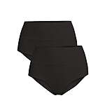 2-Pack Sofia Intimates by Sofia Vergara Women's Smoothing Hipster Panties (Black, sizes XS-M) $5 ($2.50 each) + Free Shipping w/ Walmart+ or on $35+