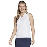 Skechers Women's Godri Swift Club Sleeveless Polo Shirt (XS, White) $8.33 + Free Shipping w/ Prime or on $35+