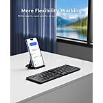 [Prime] Samsers Foldable Bluetooth Keyboard Portable Folding Keyboard for iPad, iPhone, MacBook, Android, PC (Black) $16.63 + Free Shipping