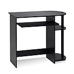 Furinno Simplistic Easy Assembly Computer Desk, With Keyboard Tray (Espresso/Black) $27.53 + Free Shipping w/ Prime or on $35+