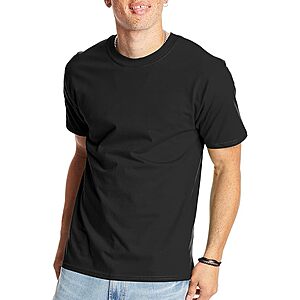 Select Accounts: Hanes Men's Heavyweight Cotton Beefy-T T-Shirt (Black) .70