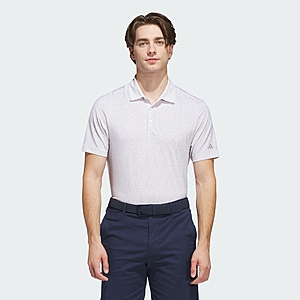 adidas Men's Ultimate365 Printed Mesh Polo Shirt (White/Putty Beige) $17.60 + Free Shipping