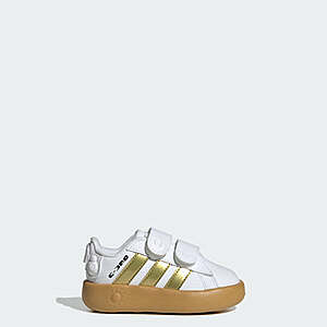 adidas Kids' Star Wars Grand Court 2.0 Shoes (Toddler Sizes, Cloud White /Gold Metallic/Preloved Bronze) $23 + Free S/H