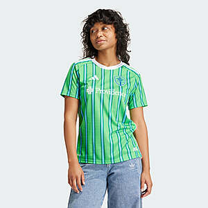 adidas Women's Seattle Sounders FC 24/25 Home Jersey (Semi Solar Lime /Semi Blue Burst) $17 + Free Shipping