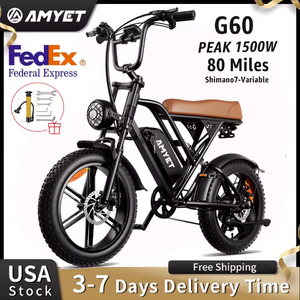 AMYET V9-G60 Adults Ebike 1000W 48V 20AH (2 colors) $493.90 + Free Shipping