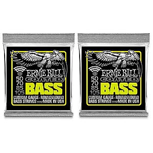 2-Pack Ernie Ball P03832 Coated Electric Guitar Bass Strings  + Free Shipping