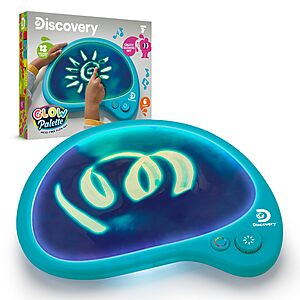 Discovery Mess-Free Glow Palette w/ Interactive Light-Up Art Pad w/ 12 Colors & Musical Play $12.49 + Free Shipping w/ Prime or on $35+
