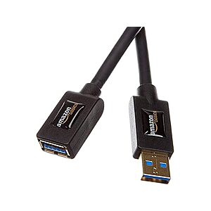 3.3' Amazon Basics USB-A 3.0 High-Speed 4.8Gbps Extension Cable alt=
