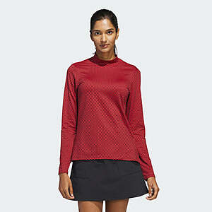 adidas Women's Beyond Two-Tone Mesh Mock Shirt (Aurora Ruby) $12.80 + Free Shipping