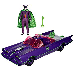 McFarlane Toys Gold Label DC Retro Batmobile & The Joker Action Figure (Batman 66') $10.42 + Free Shipping w/ Prime or on $35+