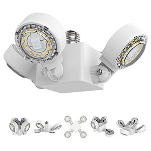 30W SANSI LED Garage Light w/ 3000LM & 4 Adjustable Panels (White) 