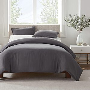 2-Piece SERTA Simply Clean Ultra Soft Hypoallergenic Stain Resistant Solid Duvet Cover Set (Various Colors, Twin) $13.99 + Free S/H w/ Prime or on $35+