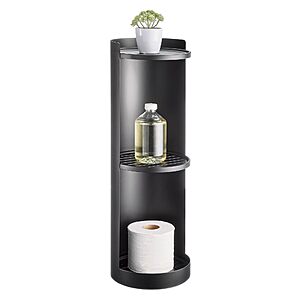 iDesign Freestanding 3-Tier Rotating Bathroom Organizer (Matte Black)  $24.90 + Free Shipping w/ Prime or on $35+
