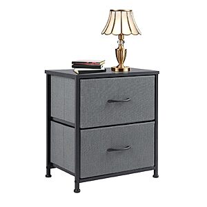 20" Sweetcrispy Nightstand w/ 2 Storage Drawers (Grey) $14.99 + Free Shipping w/ Prime or on $35+