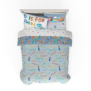 7-Piece Franco Ms. Rachel Educational Adventures Dino Learning Kids Bedding Cozy Reversible Microfiber Comforter & Sheet Set (Full) $25.27 + Free S/H w/ Prime or on $35+