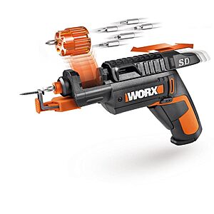 [Prime] 4V WORX Electric Rechargeable Cordless Power Screwdriver Set w/ 6 Bits, Screw Holder & Charger (Black) $33.23 + Free Shipping